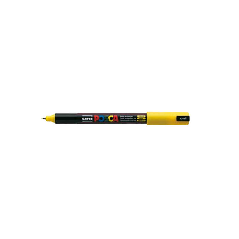 posca-marcador-pc-1mr-no-permanente-punta-extrafina-07mm-amarillo posca-marcador-pc-1mr-no-permanente-punta-extrafina-07mm-amarillo