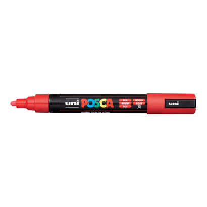 posca-marcador-pc-5m-no-permanente-punta-forma-de-bala-18-25-mm-rojo