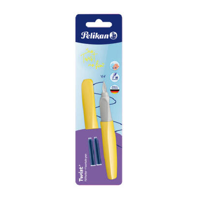 pelikan-820219-pluma-estilografica-sistema-de-carga-por-cartucho-amarillo-1-piezas