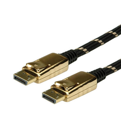 roline-11045644-cable-displayport-1-m-negro-oro-roline-gold-displayport-cable-dp-dp-mm-10m