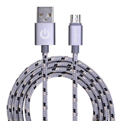 garbot-c-05-10195-cable-usb-1-m-usb-a-micro-usb-b-plata