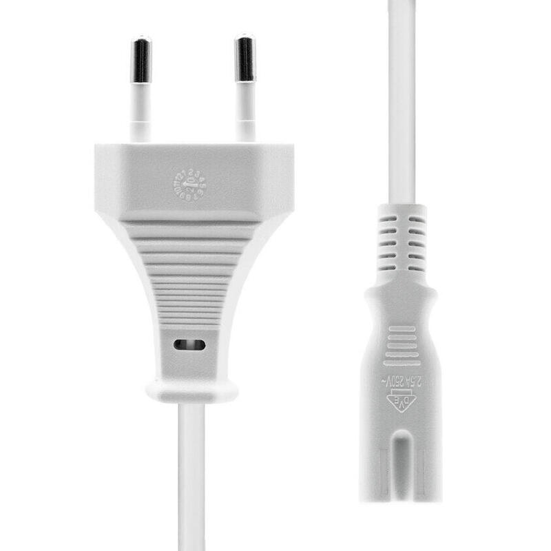 proxtend-power-cord-euro-to-c7-3m-white proxtend-power-cord-euro-to-c7-3m-white