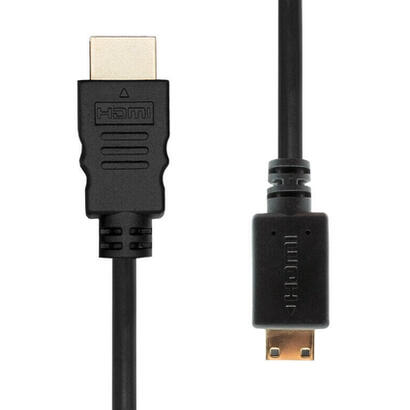 proxtend-hdmi-to-mini-hdmi-05m-cable-hdmi-05-m-hdmi-tipo-a-estandar-hdmi-type-c-mini-negro