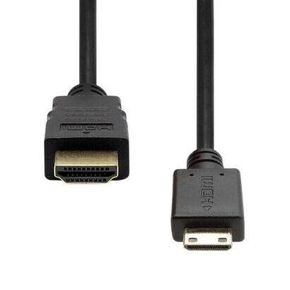 proxtend-hdmi-to-mini-hdmi-05m-cable-hdmi-05-m-hdmi-tipo-a-estandar-hdmi-type-c-mini-negro