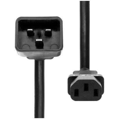 proxtend-pc-c13c20-0005-cable-de-transmision-negro-05-m-c13-acoplador-c20-acoplador