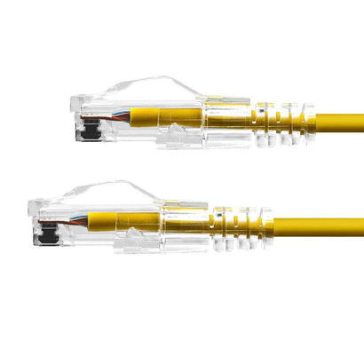 proxtend-slim-uutp-cat6-lszh-awg-28-yellow-25cm