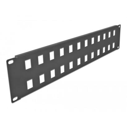 delock-19-keystone-patchpanel-24-port-2-he-negro