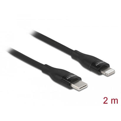 delock-cable-usb-tipo-c-a-lightning-negro-2-m-mfi