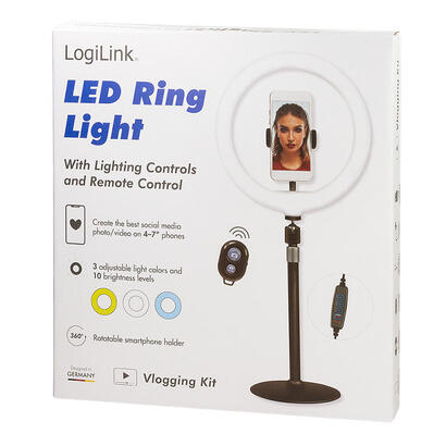 aro-luz-led-logilink-25-cm