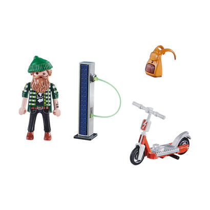 playmobil-70873-hipster-con-e-scooter