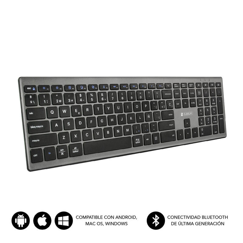 teclado-espanol-pure-extended-grey-subblim-bluetooth-51-multidispositivo-hasta-3-dispositivos