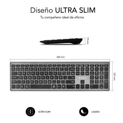 teclado-espanol-pure-extended-grey-subblim-bluetooth-51-multidispositivo-hasta-3-dispositivos