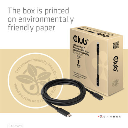 club3d-cable-usb-32-tipo-c-2m-extension-5gbps