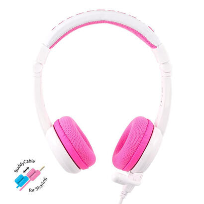 buddyphones-school-auriculares-alambrico-diadema-llamadasmusica-rosa-blanco
