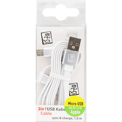 cable-de-carga-usb-2go-2-en-1-blanco-100cm-para-micro-usb-y-apple