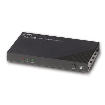 lindy-38341-extensor-audiovideo-transmisor-de-senales-av-negro-lindy-transmitter-hdbaset-100m-cat6-hdmi-4k60