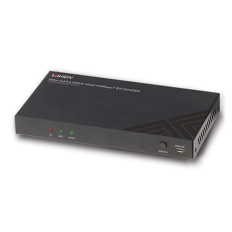 lindy-38341-extensor-audiovideo-transmisor-de-senales-av-negro-lindy-transmitter-hdbaset-100m-cat6-hdmi-4k60