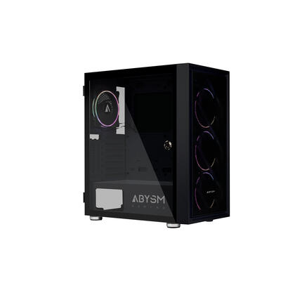 caja-pc-abysm-atx-case-danube-kamp-black-argb-tempered-glass-1xusb-302xusb20-4-x-fan-12cm-argb-argb-hub