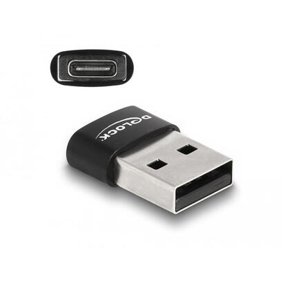 delock-usb-20-adaptador-usb-typ-a-macho-a-usb-tipo-c-hembra-negro