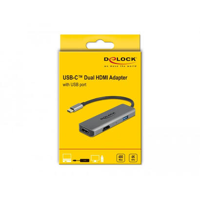 delock-adaptador-usb-type-c-dual-hdmi-con-4k-60-hz-y-puerto-usb