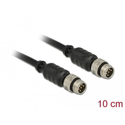 delock-m8-sensor-aktorverlangerungscable-6-pin-stecker-zu-6-pin-stecker-wasserdicht-10-cm