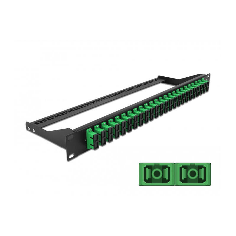 delock-patch-panel-fibra-19-24-puertos-sc-duplex-verde