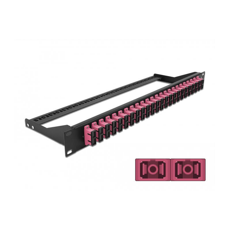 delock-patch-panel-fibra-19-24-puertos-sc-duplex-violeta