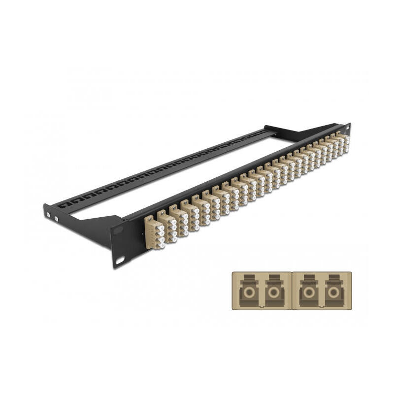 delock-19-lwl-patchpanel-24-port-lc-quad-beige