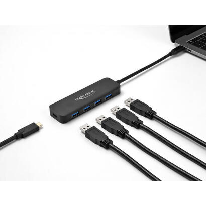 delock-hub-usb-type-c-de-4-puertos-usb-32-gen-1-con-power-delivery-de-85-vatios