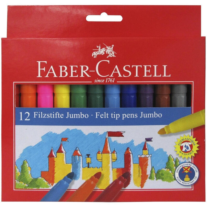 faber-castell-estuche-12-rotuladores-jumbo-colores-surtidos
