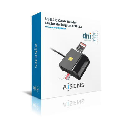 aisens-lector-de-tarjetas-externo-dni-sim-sd-micro-sd-mmc-rs-mmc-mmc-micro-negro