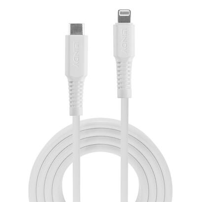 lindy-31317-cable-de-conector-lightning-2-m-blanco-lindy-2m-usb-c-to-lightning-cable-white
