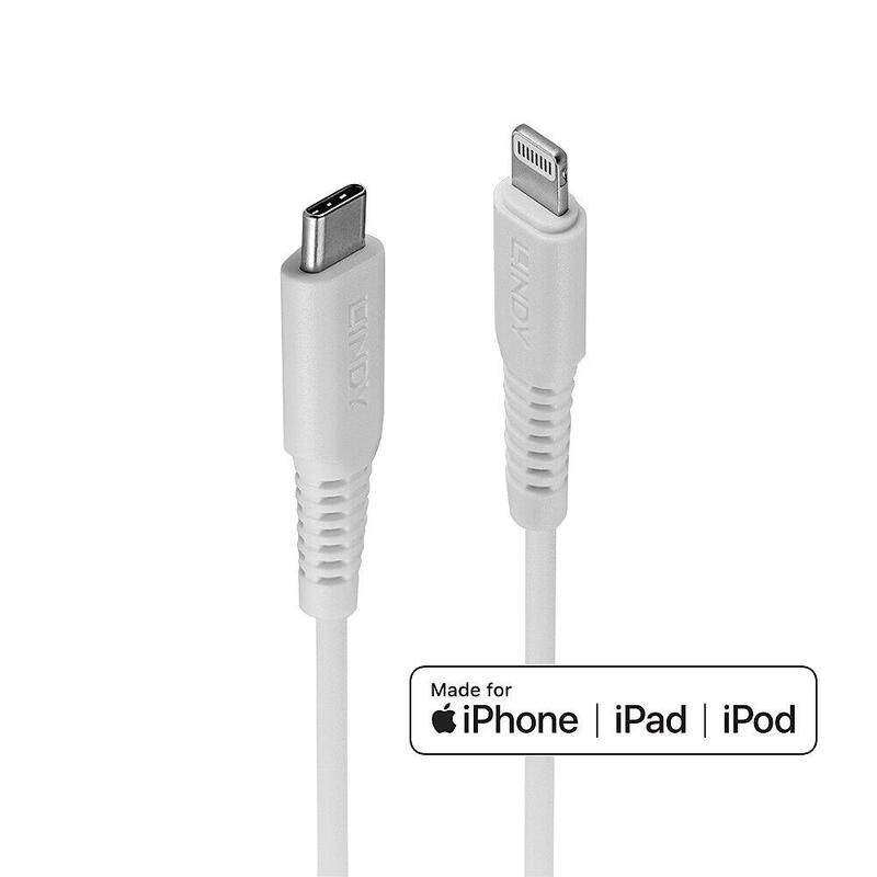 lindy-3m-usb-c-a-lightning-cable-blanco