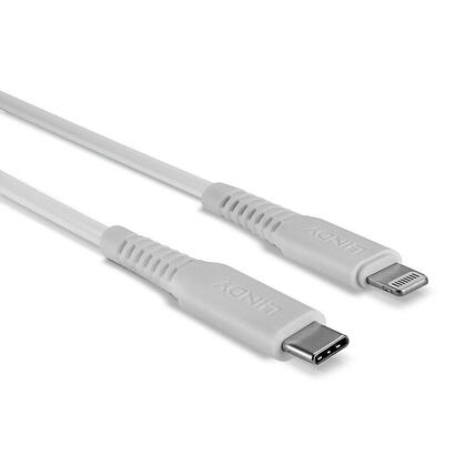 lindy-3m-usb-c-a-lightning-cable-blanco