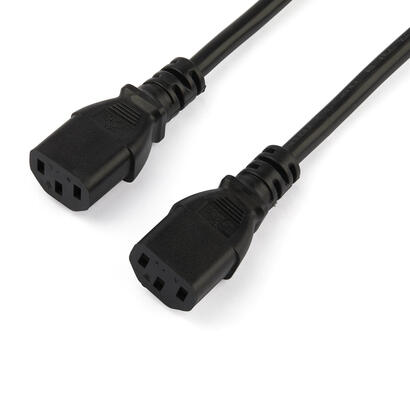 startech-cable-de-2m-de-alimentacion-para-ordenadores-schuko-cee7-a-2x-c13-en-y