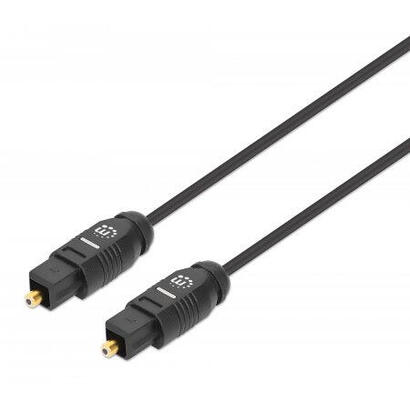 manhattan-356060-cable-de-fibra-optica-1-m-toslink-negro