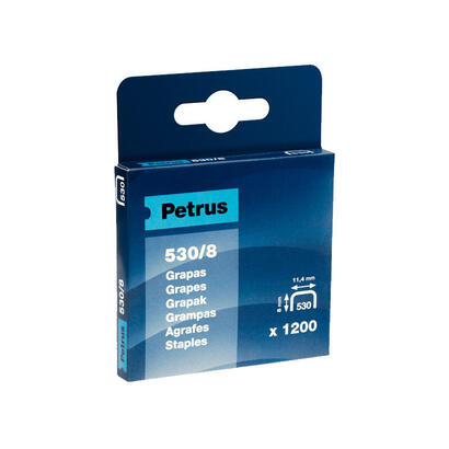 petrus-grapas-5308-cobreadas-para-clavadora-caja-de-1200-grapas-patilla-de-8mm