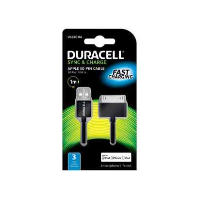 duracell-duracell-sync-charge-cable-1-metre-black-para-for-apple-iphoneipad-30-pin-devices-usb5011a