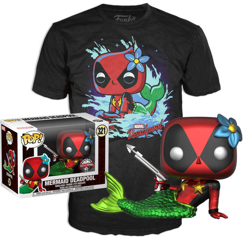 set-figura-pop-tee-marvel-deadpool-mermaid-exclusive-talla-s