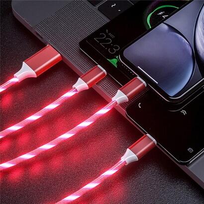 platinet-cable-lightning-luces-led-rojo-15a-1m-minima-venta-caja-1-unidades