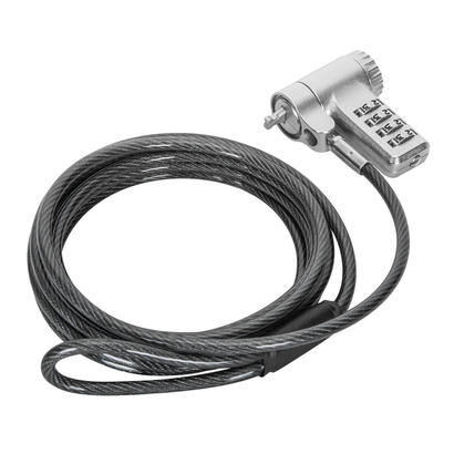 targus-asp96rgl-cable-antirrobo-plata-2-m