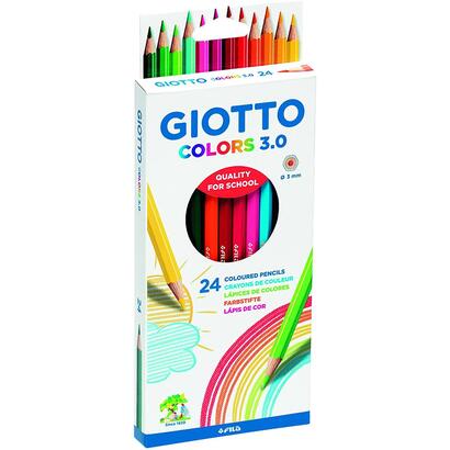 giotto-colors-30-pack-de-24-lapices-de-colores-hexagonales-mina-3-mm-madera-colores-surtidos