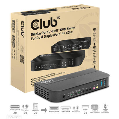 club3d-kvm-switch-4k60hz-2x-dp-hdmi-oder-dp2xusbaudio