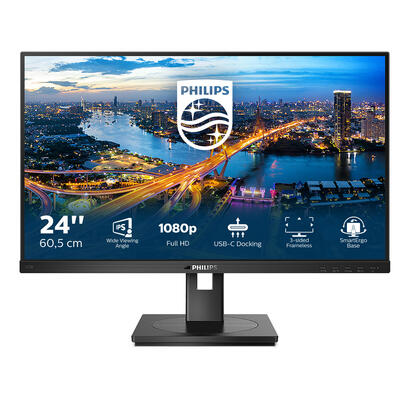 monitor-philips-24-b1-line-243b100-ips-5ms-10001-hdmi-vga-dp-sp-silver-black