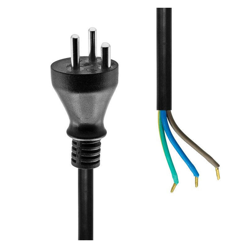 proxtend-power-cord-denmark-to-open-end-2m-black proxtend-power-cord-denmark-to-open-end-2m-black
