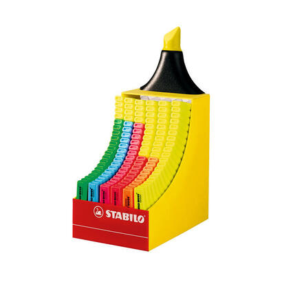 stabilo-boss-70-expositor-de-120-marcadores-fluorescentes-trazo-entre-2-y-5mm-recargable-tinta-con-base-de-agua-colores-surtidos