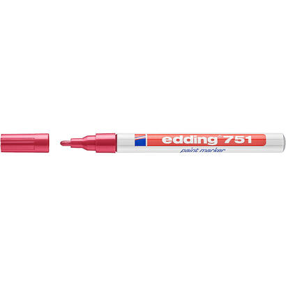 pack-de-10-unidades-edding-751-rotulador-permanente-punta-redonda-trazo-entre-1-y-2-mm-tinta-opaca-secado-rapido-color-rojo