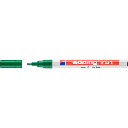 pack-de-10-unidades-edding-751-rotulador-permanente-punta-redonda-trazo-entre-1-y-2-mm-tinta-opaca-secado-rapido-color-verde