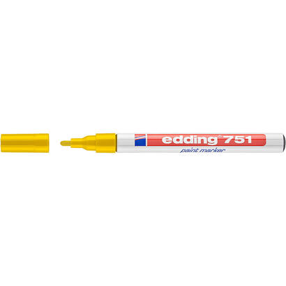pack-de-10-unidades-edding-751-rotulador-permanente-punta-redonda-trazo-entre-1-y-2-mm-tinta-opaca-secado-rapido-color-amarillo