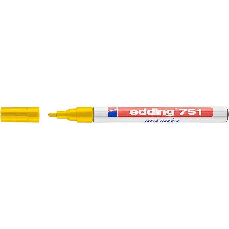 pack-de-10-unidades-edding-751-rotulador-permanente-punta-redonda-trazo-entre-1-y-2-mm-tinta-opaca-secado-rapido-color-amarillo